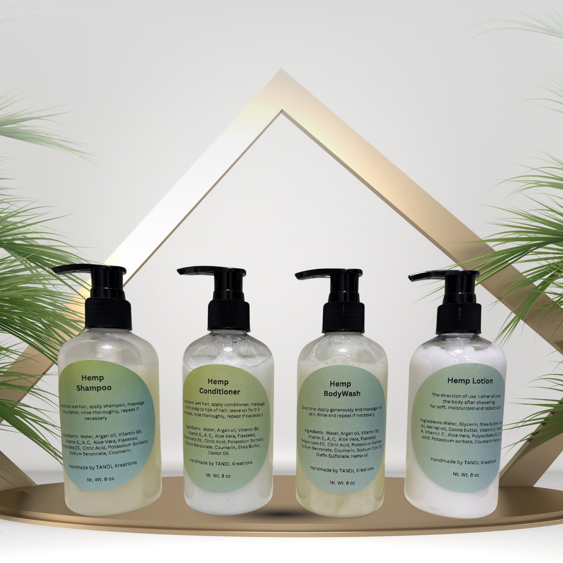 Hemp Infused Argan Oil Complete Body Care Set