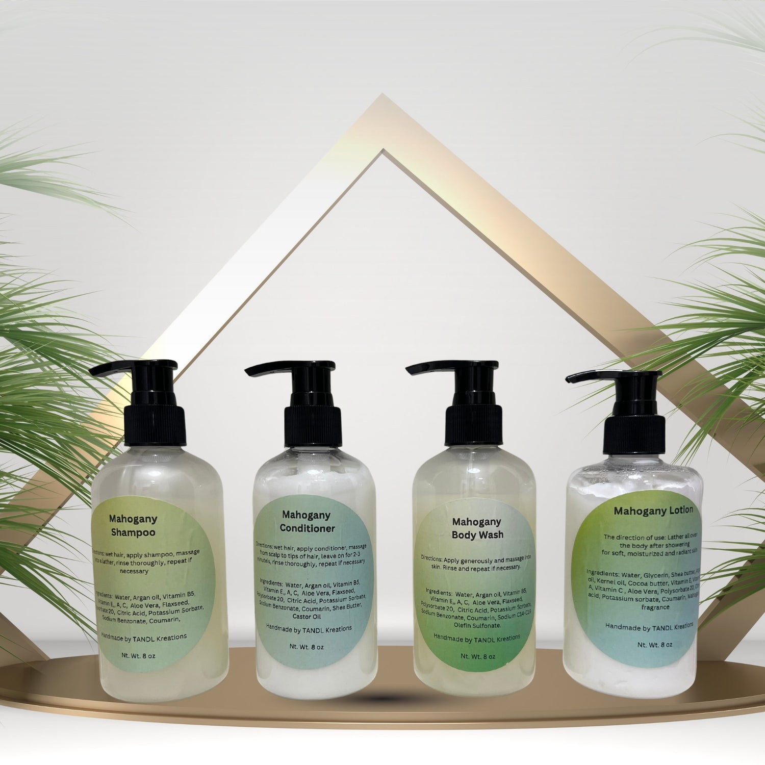 TandL Kreations mahogany complete body care set