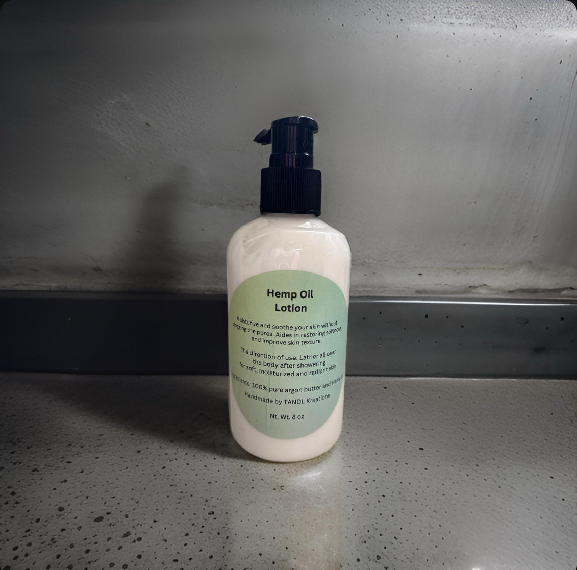 Hemp Argon Face and Body Lotion TandL Kreations