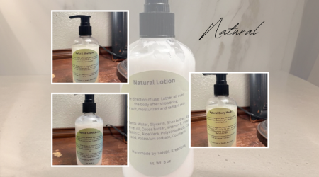 ￼TandL Kreations natural complete body care set