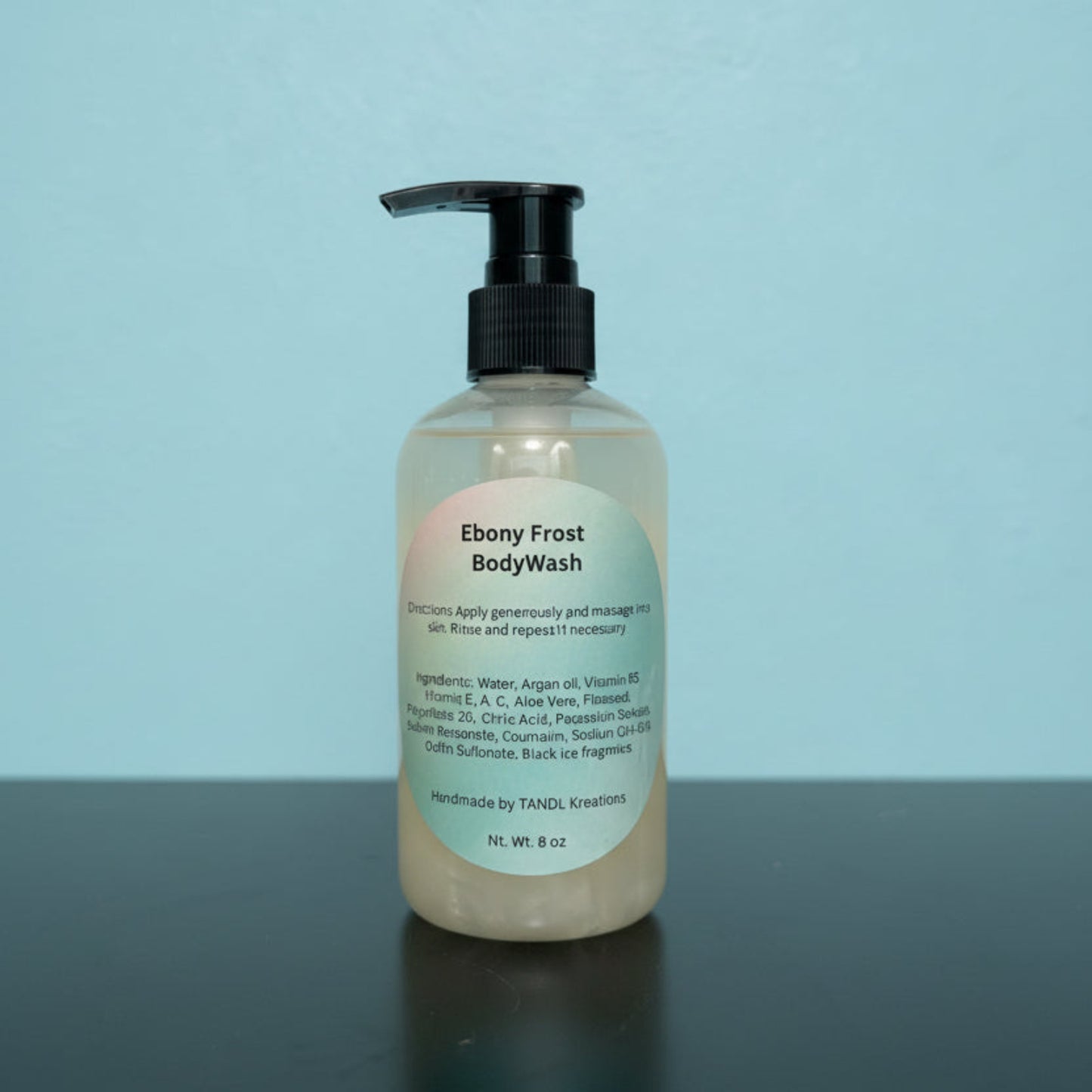 Ebony Frost Body Wash 8oz Argan Oil TandL Kreations
