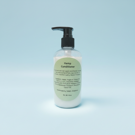 Hemp Conditioner  8oz set Argan oil TandL Kreations