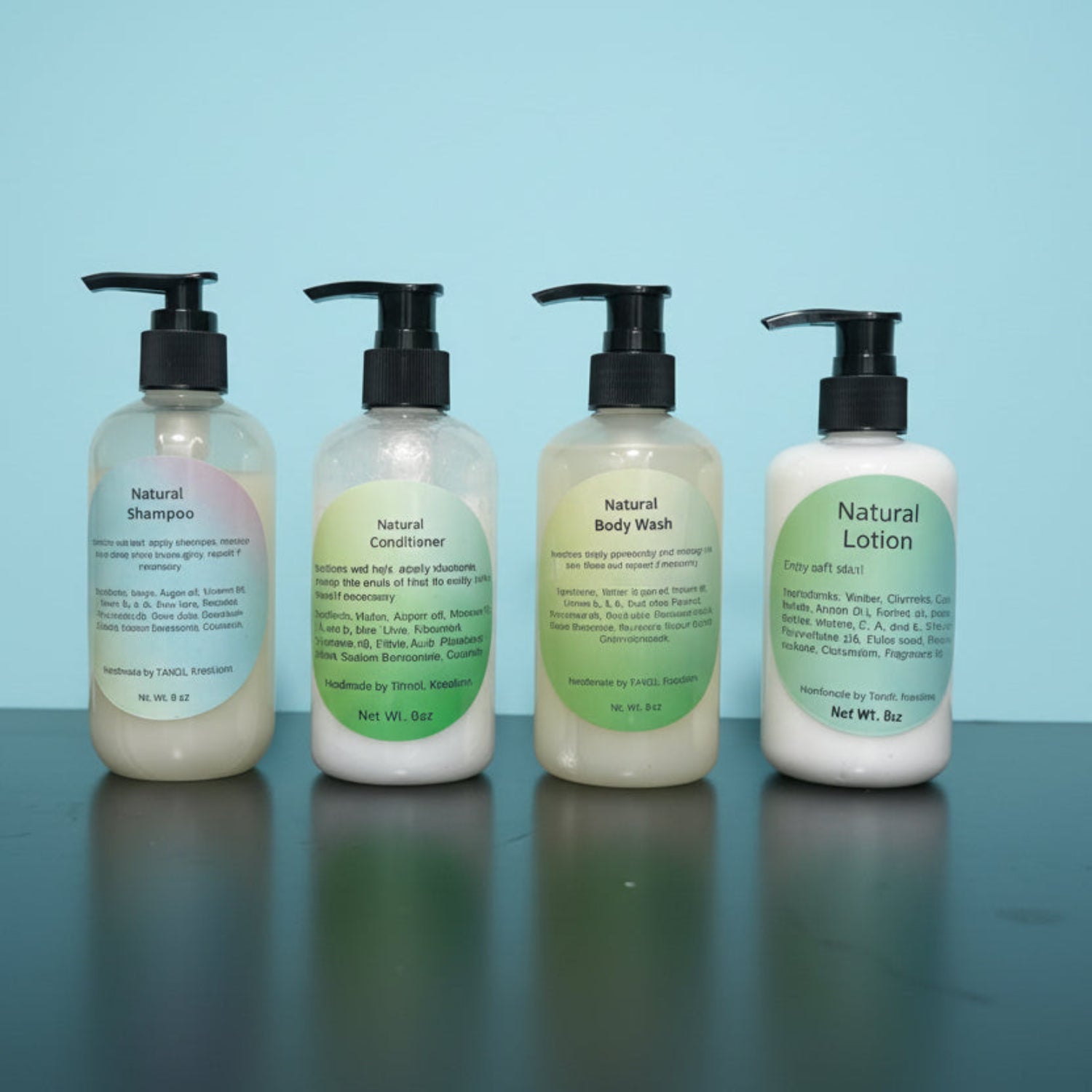 Natural  hair and body care set 4– 8oz set Argan oil  TandL Kreations