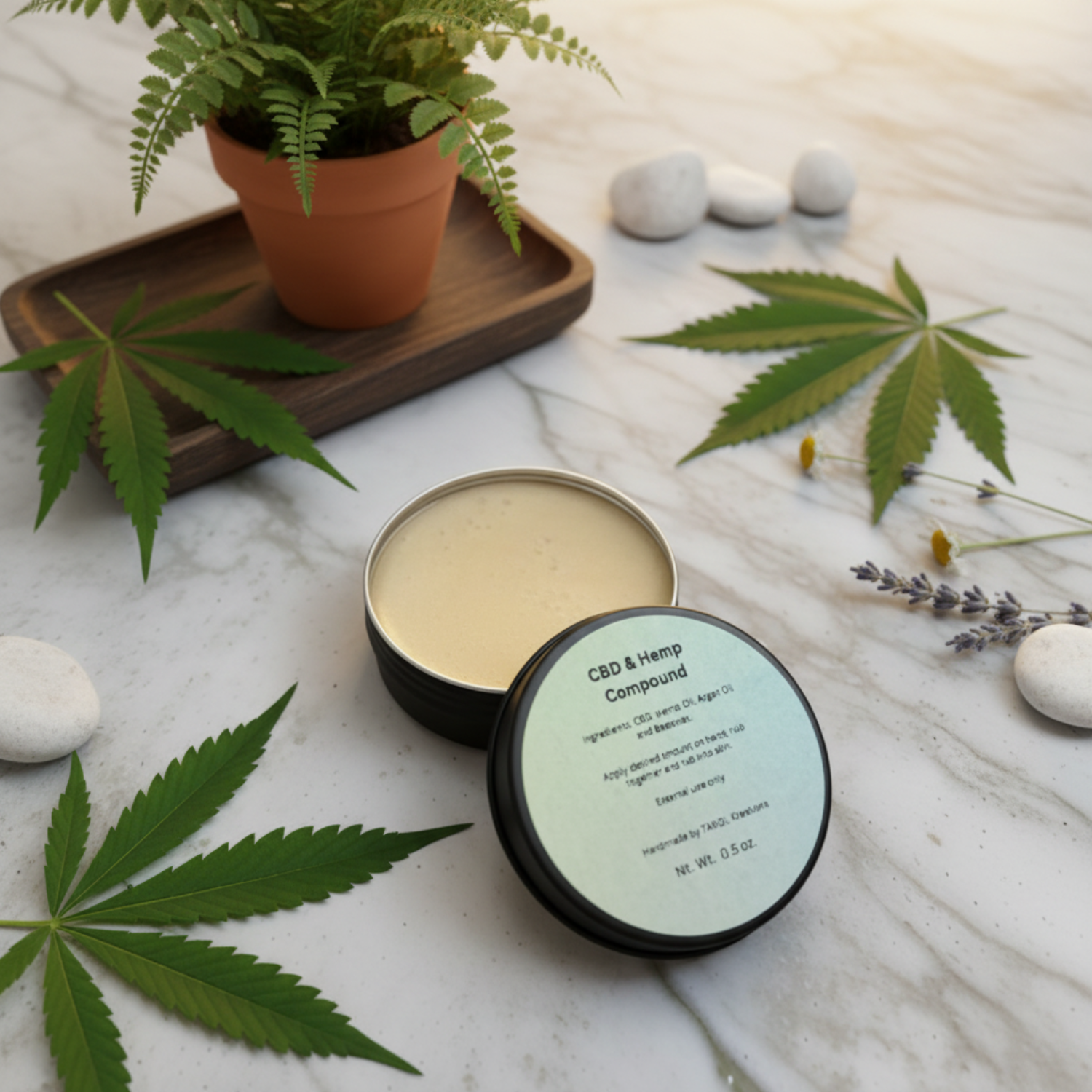 CBD compound in wellness setting