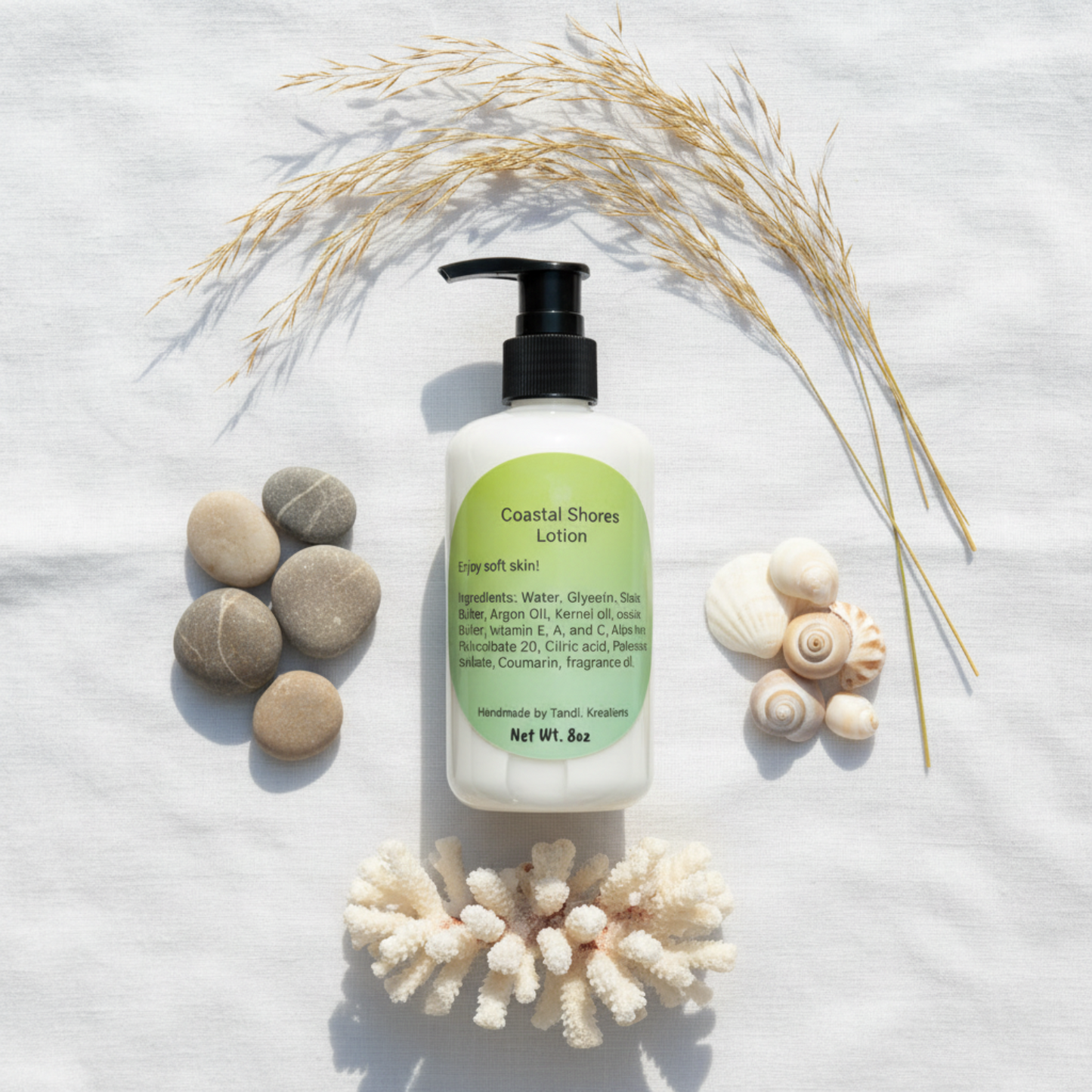 Coastal Shores Lotion Flat Lay