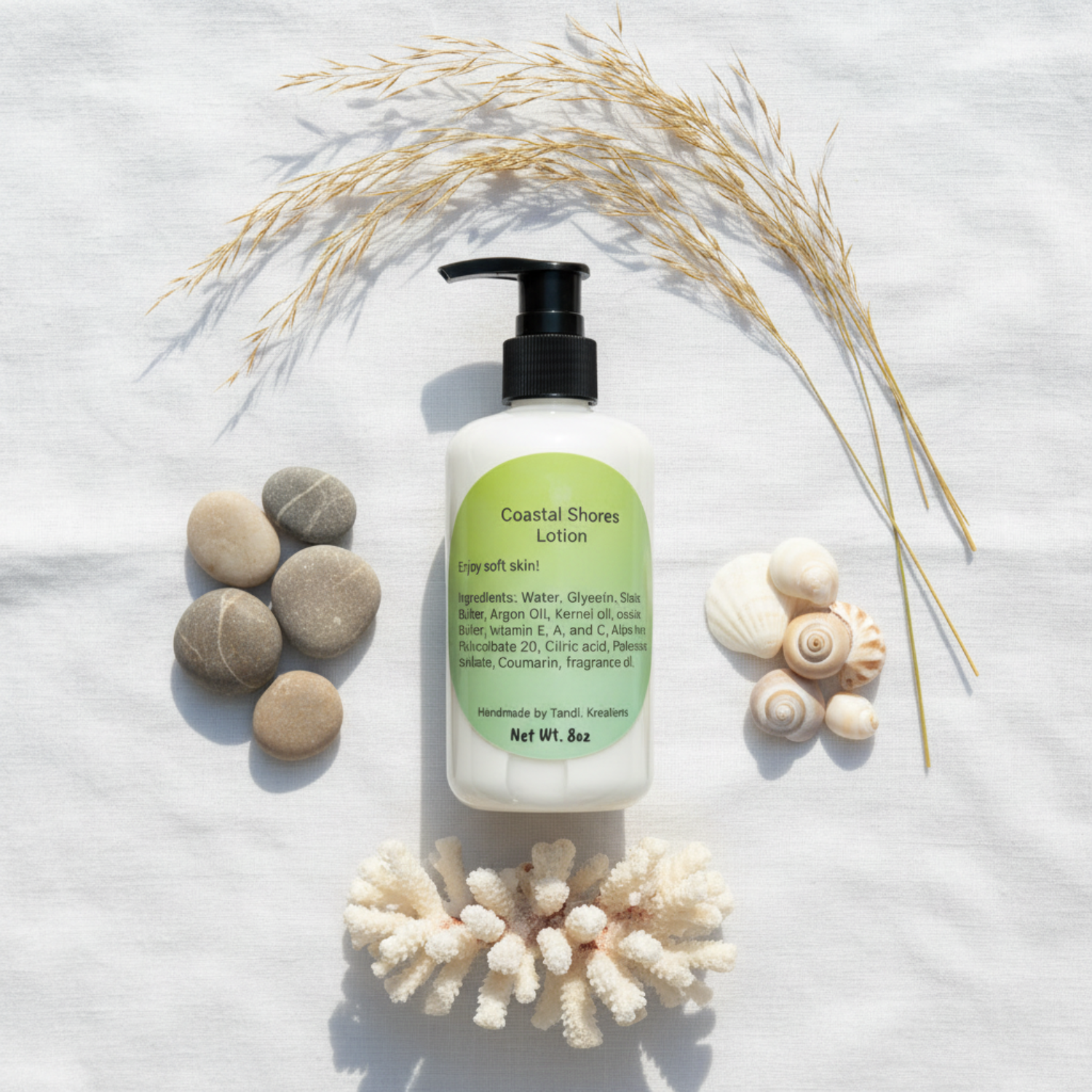 Coastal Shores Lotion Flat Lay
