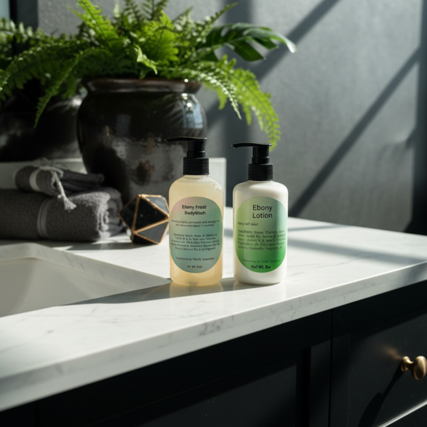 Ebony Frost Lifestyle - Bathroom Scene