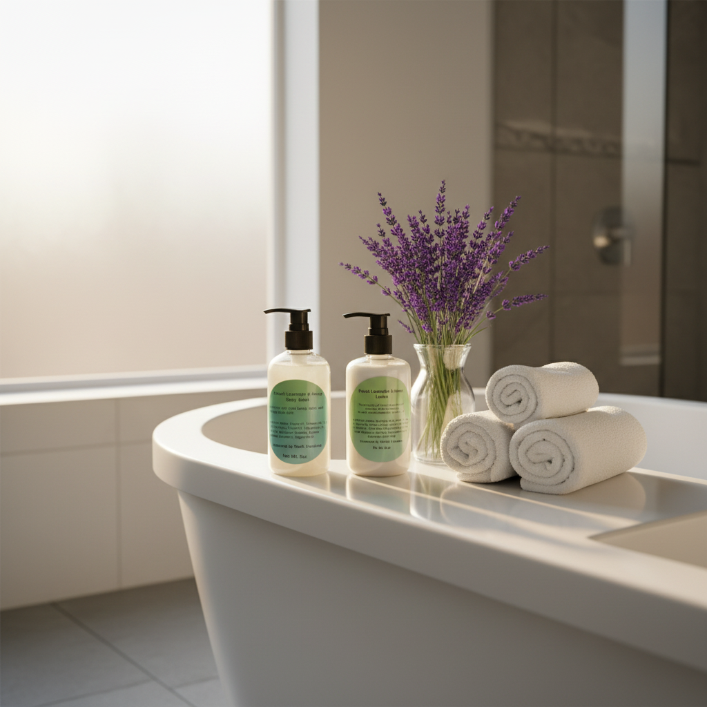 French Lavender & Honey Bathroom Lifestyle
