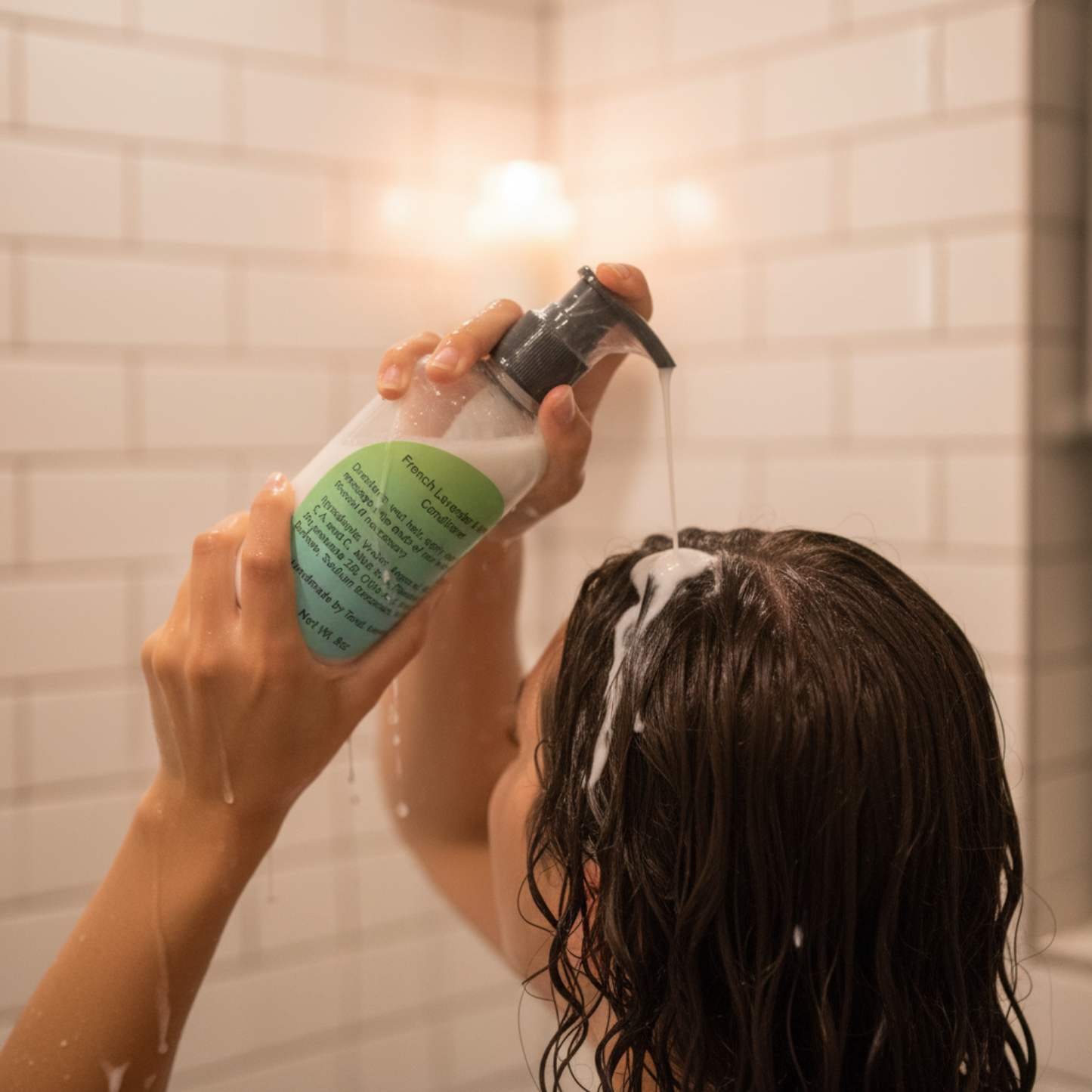 French Lavender & Honey Conditioner In Use