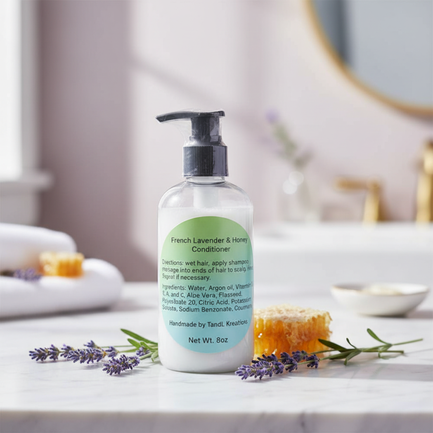 French Lavender & Honey Conditioner Spa Setting