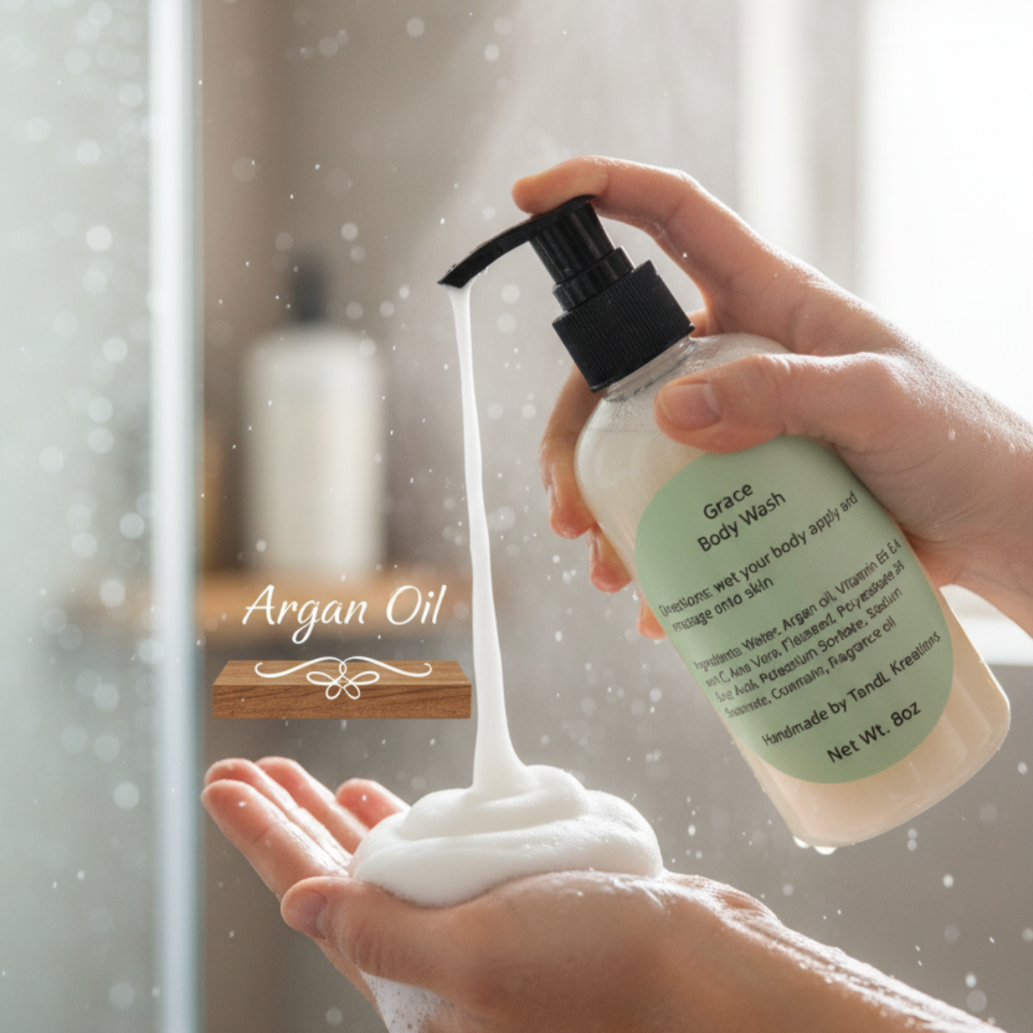 Grace Body Wash with suds tandl kreations 