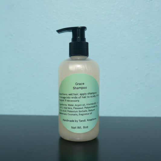 Grace 8oz Shampoo Argan Oil TandL Kreations
