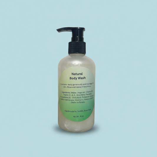 Natural Argan Oil 8oz Body Wash TandL Kreations