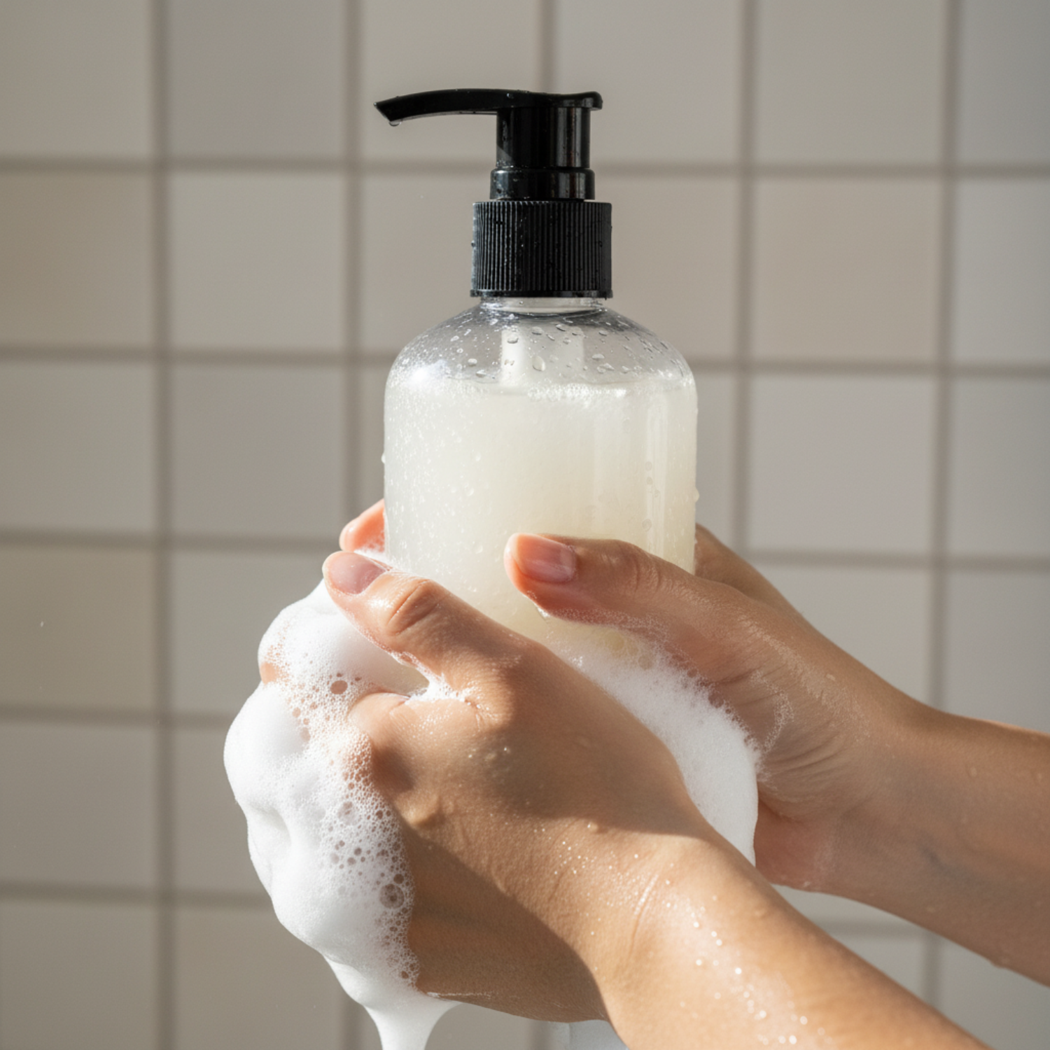 Shampoo Application with Lather