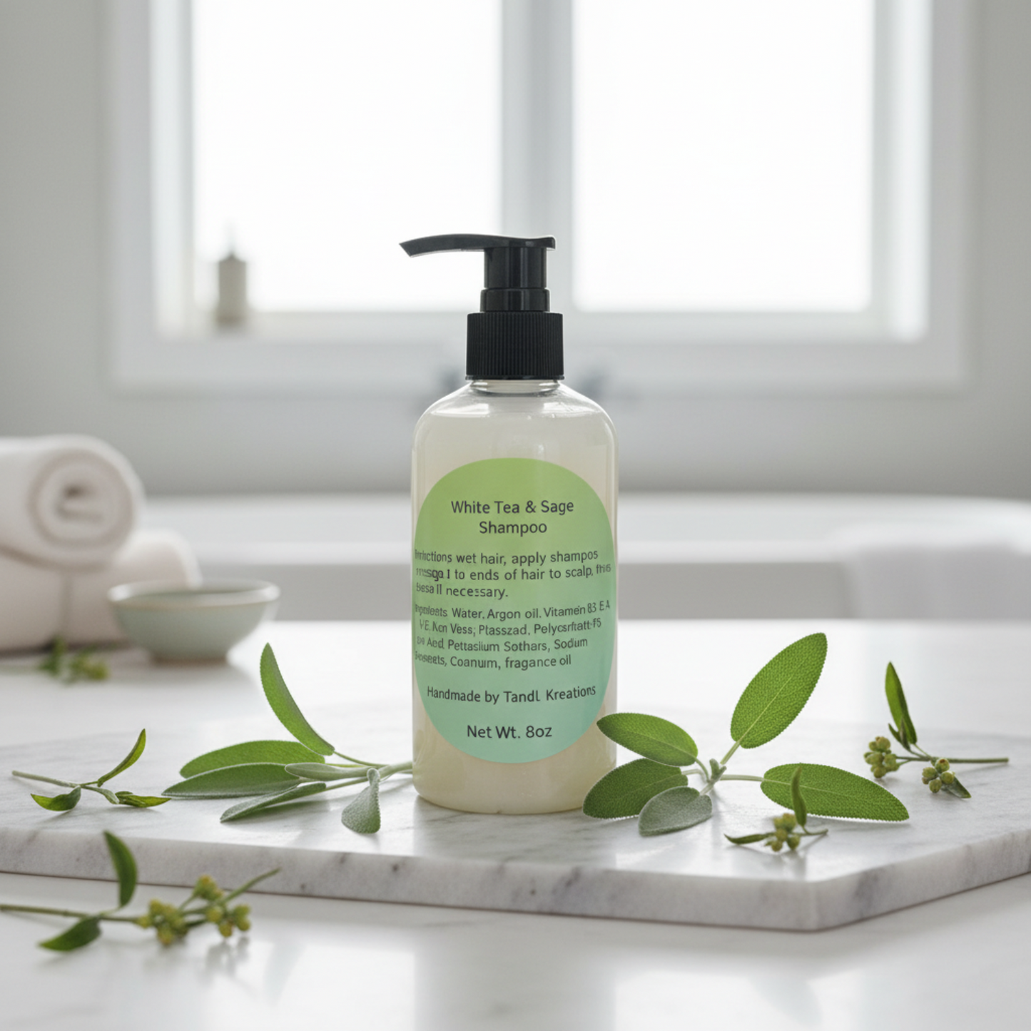 White Tea & Sage Shampoo Spa Setting